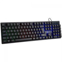 TECLADO MEMBRANA GAMER KALKAN HATI PRETO ABNT2 RAINBOW KLK00012 - 4331